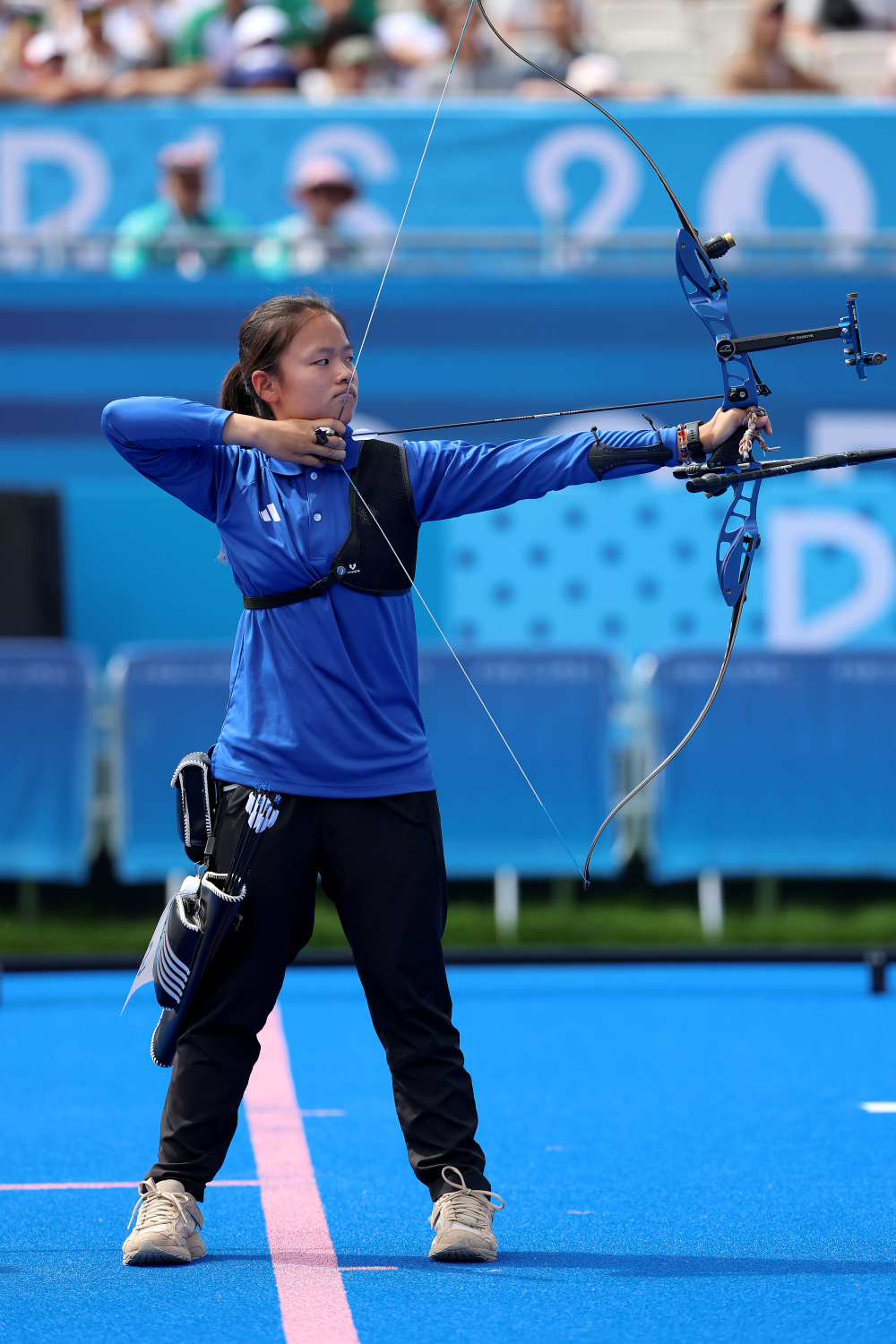 尼日利亚射箭选手慷慨展示风采 尼日利亚射箭选手慷慨展示风采
